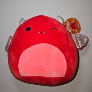 Kellytoy Squishmallows 8” Winking Karlie Red Devil NWT
